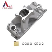 For 1957-95 Small Block Chevy Sbc 350 400 Polished Single Plane Intake Manifold