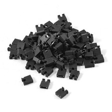 100pc 2.54mm Mini Jumper Cap Short Circuit connectors Black
