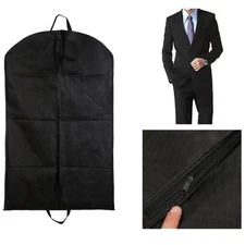 Suit & Garment bag Dress Cover/Storage/Travel Bag dust proof Breathable Black