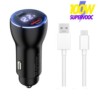 Realme GT Neo 3T, GT Neo 2 100W SuperVOOC Autoladegerät, KFZ-Adapter