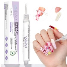 SAVILAND Solid Nail Glue Remover Pen: 10s Quick Press On clear