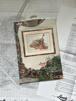 Lanarte Violine mit Blumen 34128 Kreuzstich *FEHLT AIDA*