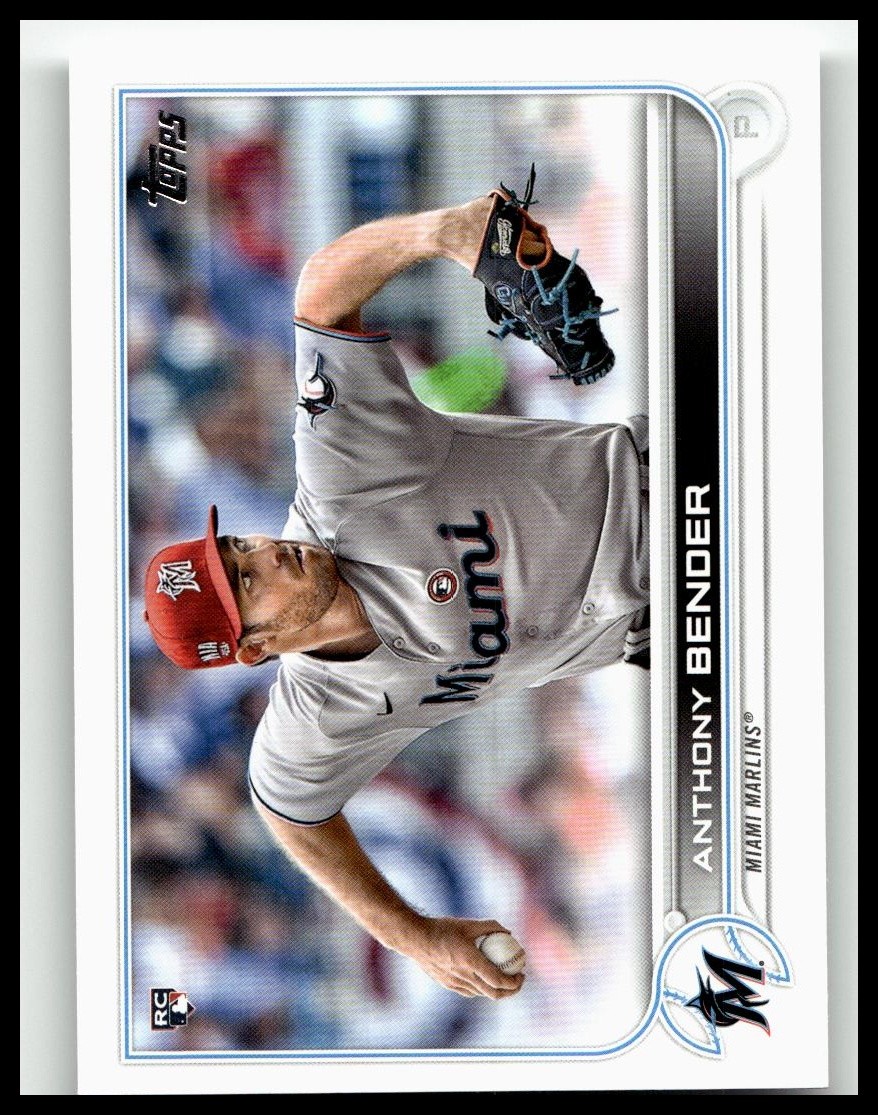 2022 Topps #160 Anthony Bender Miami Marlins Rookie