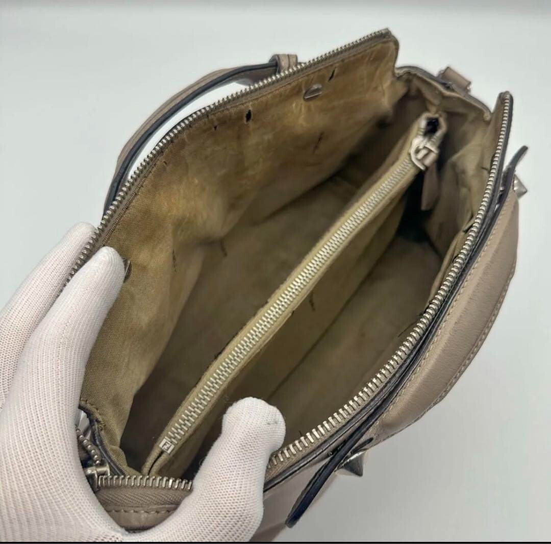 ハンドバッグ FENDI  Handbags Women Leather Beige/Silver FENDI Handbag Shoulder Bag Leather Beige Silver Hardware