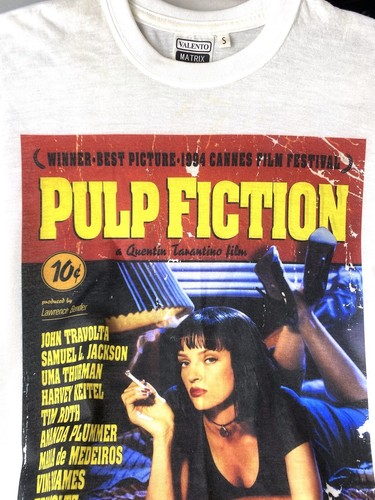 💥Rare! 1994 Vintage Pulp Fiction Movie T Shirt White S Size - Picture 3 of 12