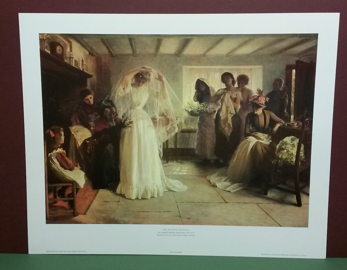 THE WEDDING MORNING by John Henry Frederick Bacon,Print