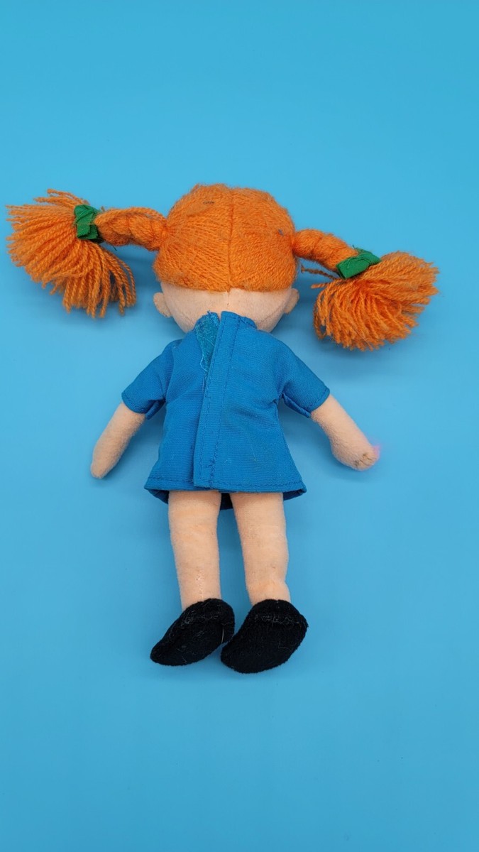 Pippi Longstocking Red Hair Pigtails Plush Stuffed Doll 8” Sweden
