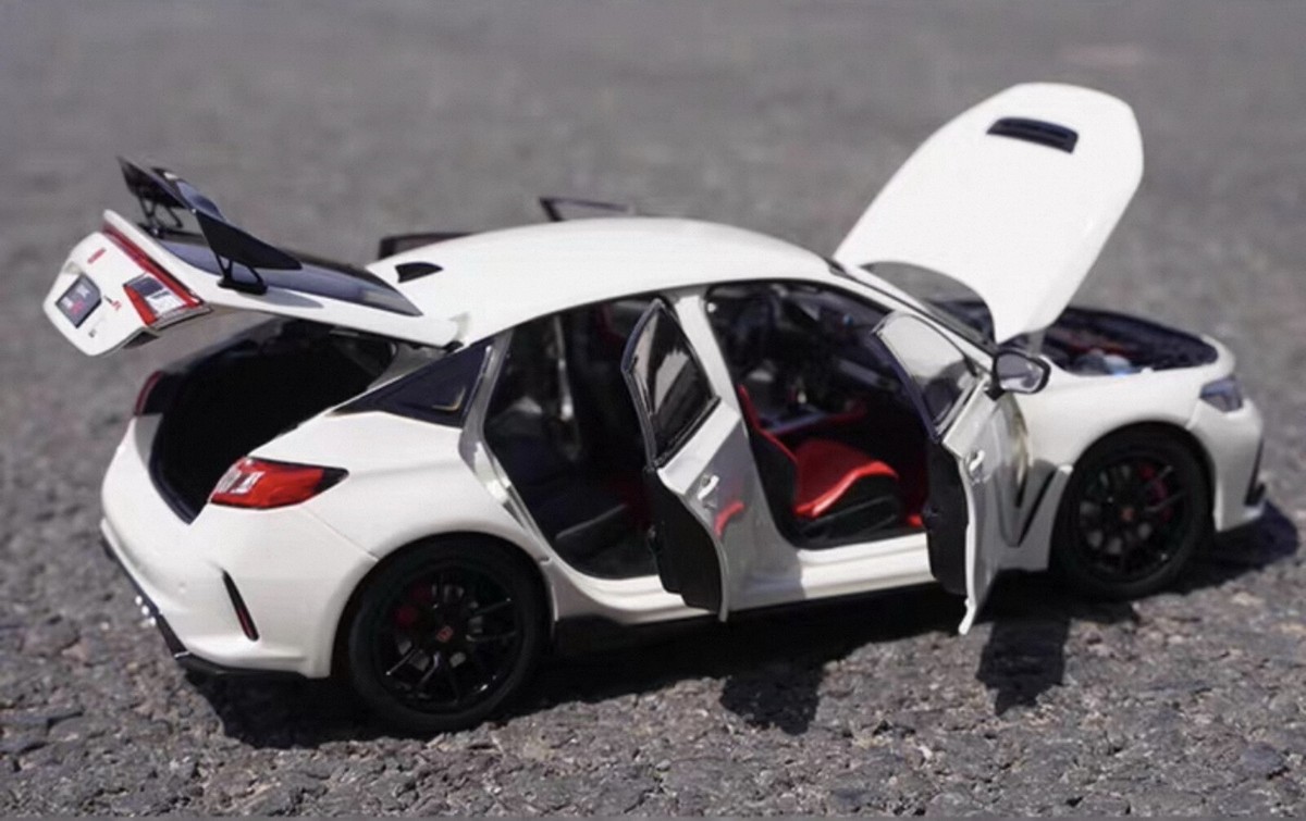 1/18 Scale Honda Civic Type-R FL5 2023 White Diecast Car