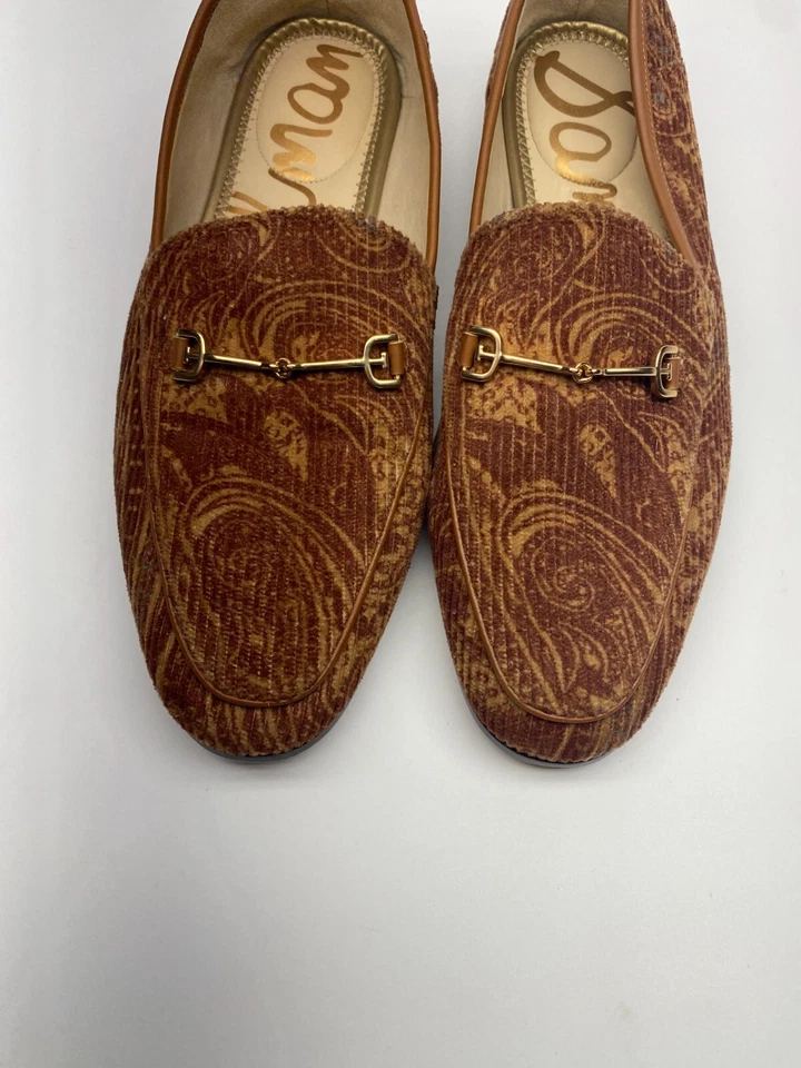 Mocasín plano para mujer Sam Edelman Loraine Frontier marrón talla 10 Foto 3 de 4