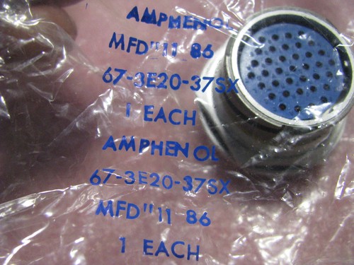 AMPHENOL CONNECTOR # 67-3E20-37SX NSN: 5935-00-900-0859 - Picture 5 of 5