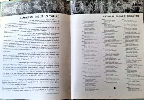 1932 Los Angeles Olympic Games Program Pictorial Booklet Events & Stadium - Picture 6 of 15