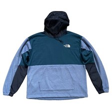 The North Face Men's Blue Relaxed Fit Fleece Jacket Pullover Hoodie Size M NEW