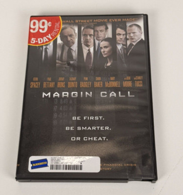 Margin Call DVD Blockbuster Movie Wall Street Spacey Bettany Tucci Demi Moore
