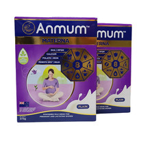 Anmum Materna Powdered Milk for Pregnant  Lactating Women - Plain 375 grams X2