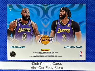 2022-23 #3 Lebron James-Anthony Davis Donruss Optic Optical