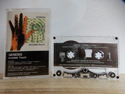 GENESIS INVISIBLE TOUCH MUSIK KASSETTE MC TAPE HX-Pro 1986 ATLANTIC US IMPORT