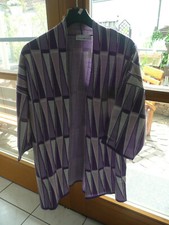 Strickcardigan lang mit Rautenmuster