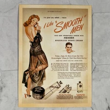 Mennen Brushless Shave Cream Promotional Ad Retro Postcard