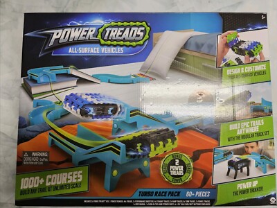 Power Treads All-Surface Vehicles Turbo Race Pack, 60 Plus Pieces! Brand New!