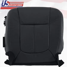 2011 2012 Ford F250 F350 Lariat Driver Bottom Perforated Leather Seat Cover Blk
