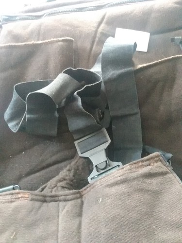US Military Overalls Bibs Mens Small Long Brown Sherpa Outdoor Cold Weather NOS - Picture 5 of 7