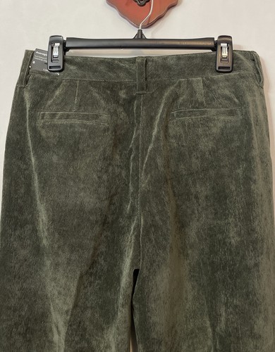 Larry Levine Women’s Size 8 Green Velour Ribbed Casual Dress Pants NWT! M1359 - Picture 8 of 8