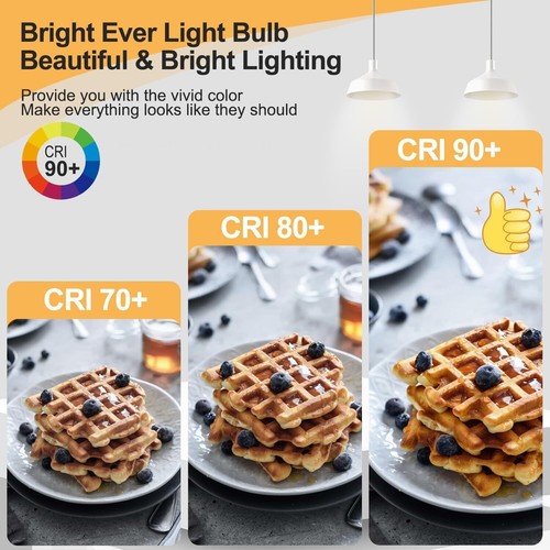 Diodesy 4PK LED T9 5" Light Bulb All Dimmers E26, 5W, 40W, 3000K, 450LM, CRI90 - Picture 3 of 8