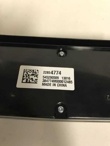 2013 2014 MALIBU TEMPERATURE CONTROL RADIO CONTROL W HEATED SEATS 22854774 1385 - Picture 5 of 5