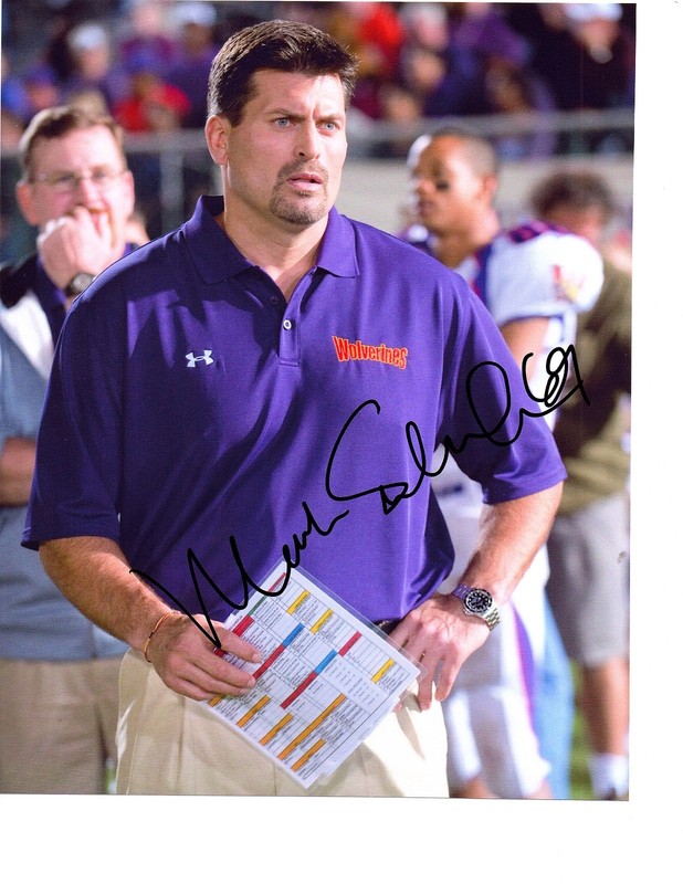 Mark Schlereth signed autographed football 8x10 photo Redskins Broncos c ESPN