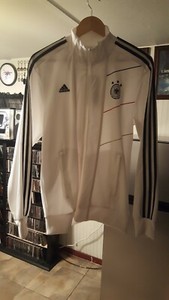 ADIDAS GERMANY  ZIP JACKET MENS WHITE  MEDIUM  BRAND NEW