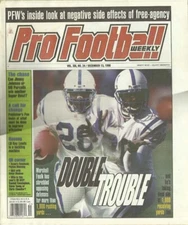 Pro Football Weekly Dec 13, 1998 Marshall Faulk Indianapolis Colts Vol 13 No 24