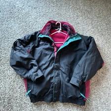 VTG COLUMBIA Women’s Bugaboo Fleece Lined Jacket Sz L TALL 3-in-1 Made In USA