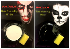 Black or White Face Paint With Sponge Halloween Costume Party Base Make Up