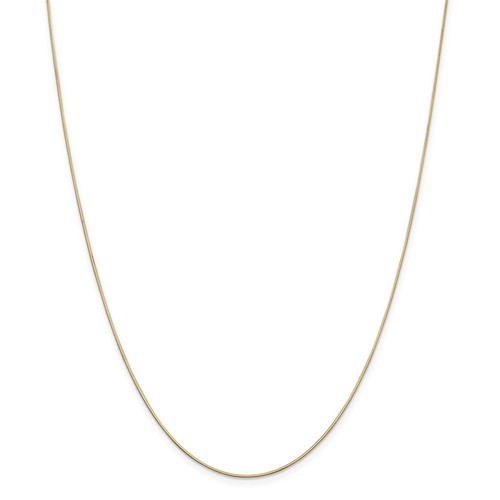14k Yellow Gold .80mm Octagonal Snake 