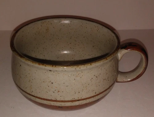 Vintage Otagiri Horizon ish Style Speckled Stoneware Soup Chili Mug Retro Chic