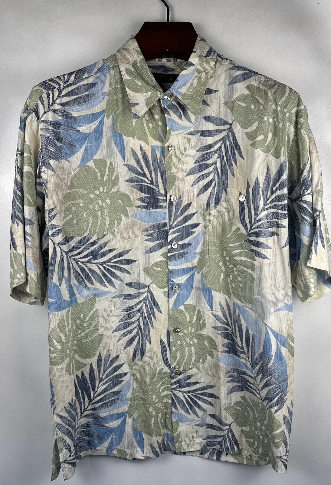 Men’s Tori Richard Shirt L Aloha Hawaiian Shirt Viscose 100% Button Down