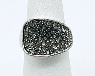 Lia Sophia Glitzed Cut Crystal Ring Size 6