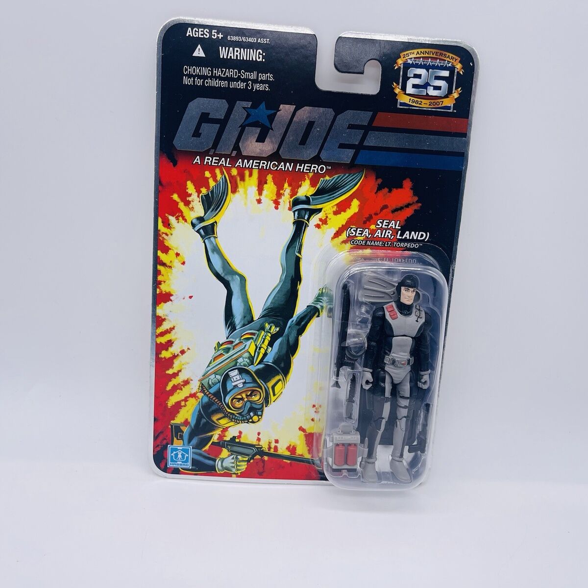 G.I.Joe 25th exclusive LT. TORPEDO (v2) 100% Complete Sea Command