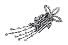 Clear Austrian Rhinestone Crystal Star Bridal Hair Comb