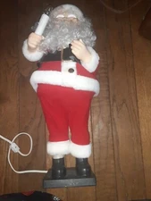Telco WORKS Vintage Animated Santa Lighted Candle 14" Motion Dancing Christmas