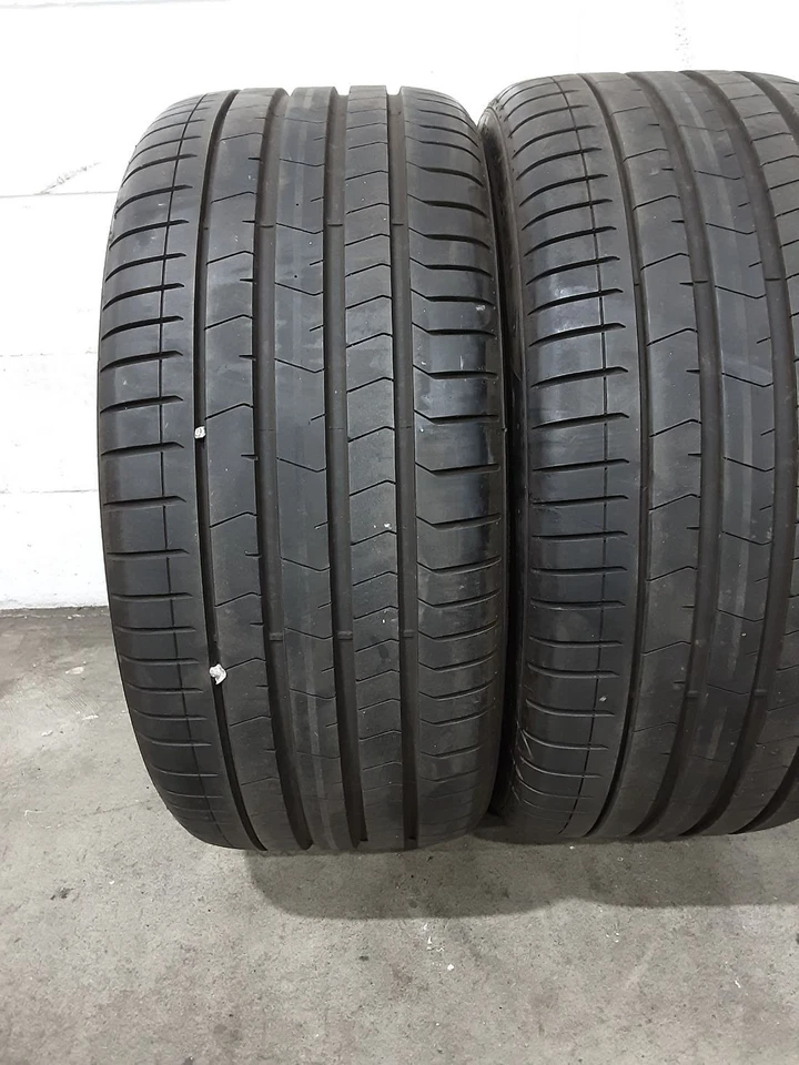 2x P265/35R21 Pirelli P Zero PZ4 LM1 Elect 8/32 Used Tires - Image 3 of 4