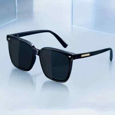 Unisex Men Women Sporty Retro Black Sunglasses with UV Protection Sun Glasses 2x