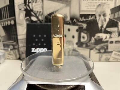 Zippo Brass Armor Lucky Cat Lighter With Red Inlaid Jewel, 49802