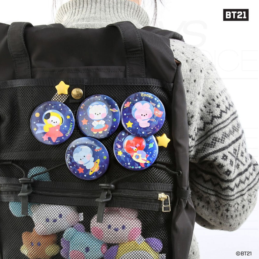 BTS BT21 Official Authentic Goods minini Can Badge SPACE Ver 7SET
