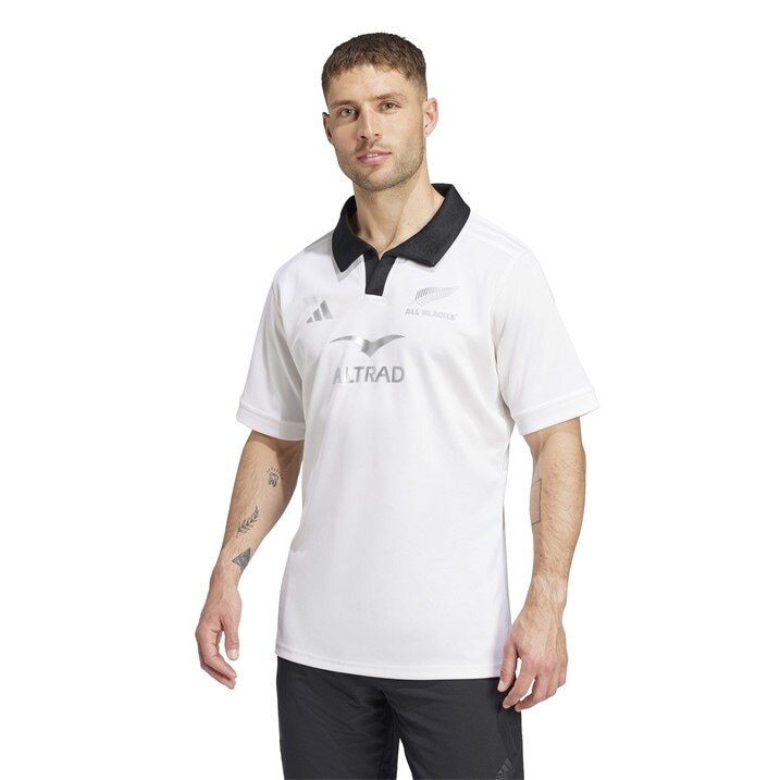 мужская футболка-поло adidas All Blacks 2024 с воротником для взрослых