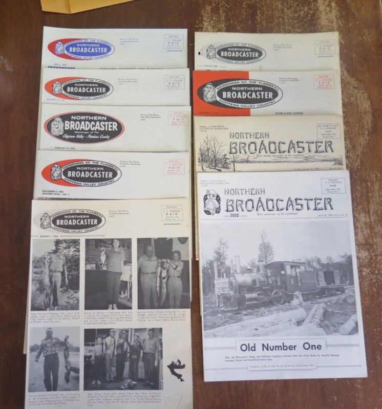 9-VINTAGE NORTHERN BROADCASTER CHIPPEWA VALLEY COUNTRY MAGAZINE LOT 1  SEE LIST