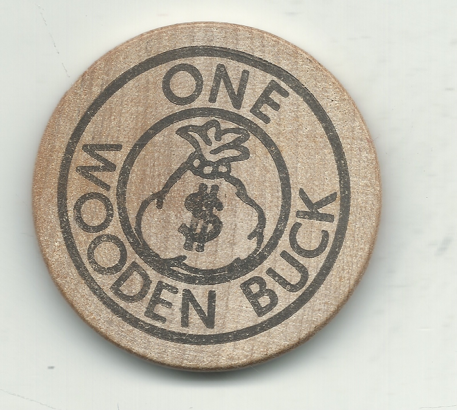  HIGH GRADE ONE WOODEN BUCK SAFETY ALERT-NOV455