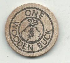  HIGH GRADE ONE WOODEN BUCK SAFETY ALERT-NOV455