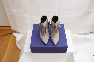 Stuart Weitzman Women's Fringetimes Suede Size 4 M  List Price $495