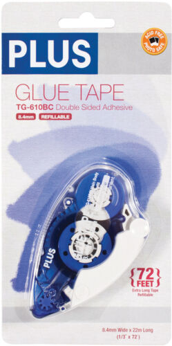 Plus High Capacity Glue Tape Dispenser-.33"X72' 610BC - Afbeelding 1 van 3